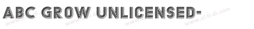 ABC Grow Unlicensed字体转换